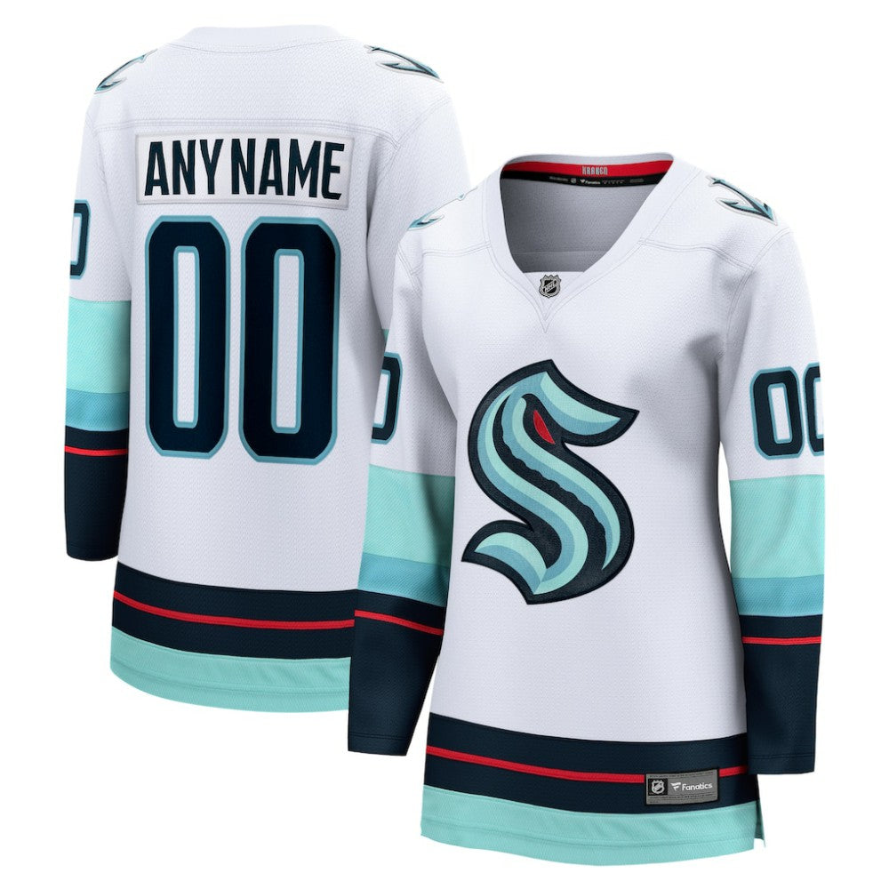Seattle Kraken Fanatics Women's Away Breakaway Custom Jersey - White | Fanatics discount