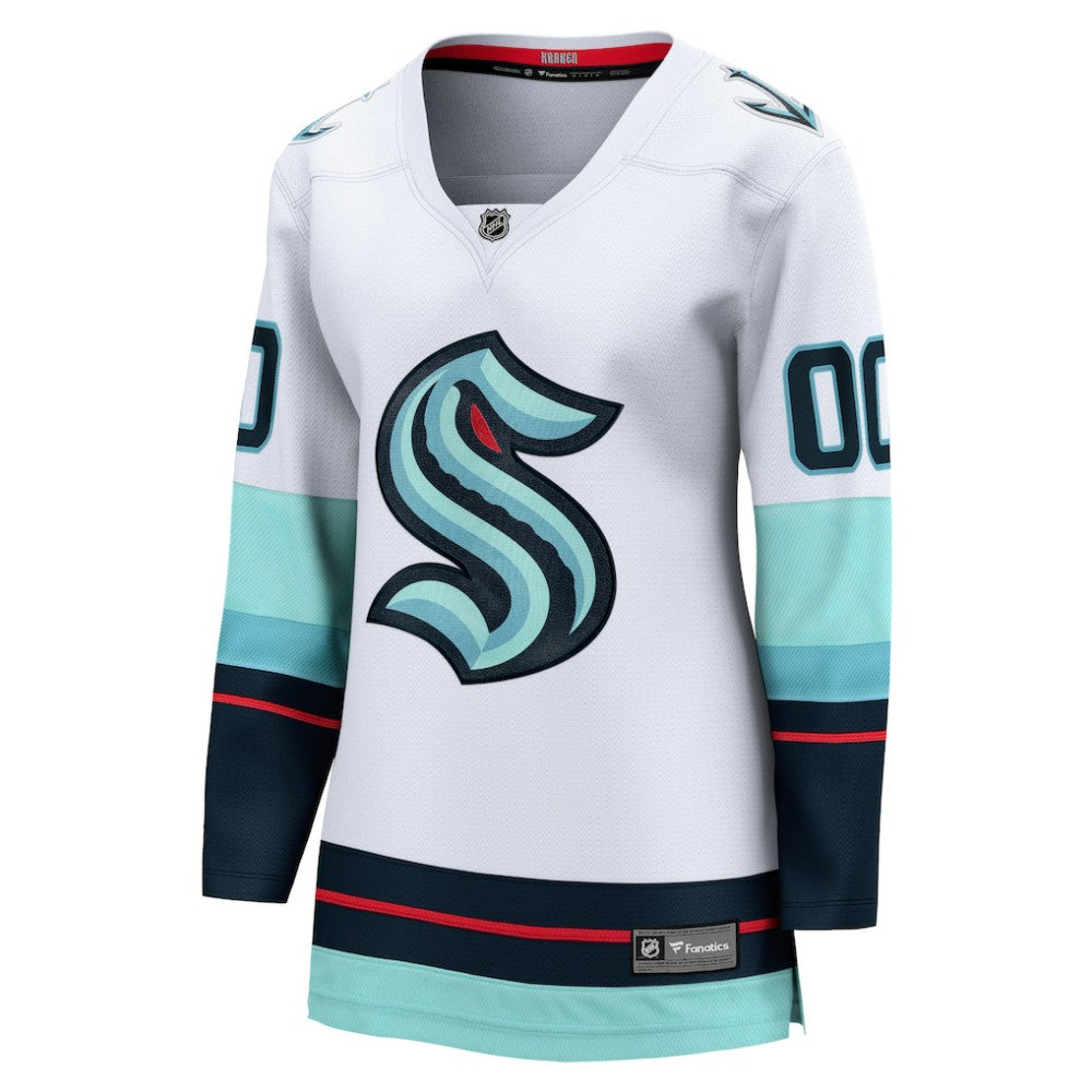 Seattle Kraken Fanatics Women's Away Breakaway Custom Jersey - White | Fanatics discount