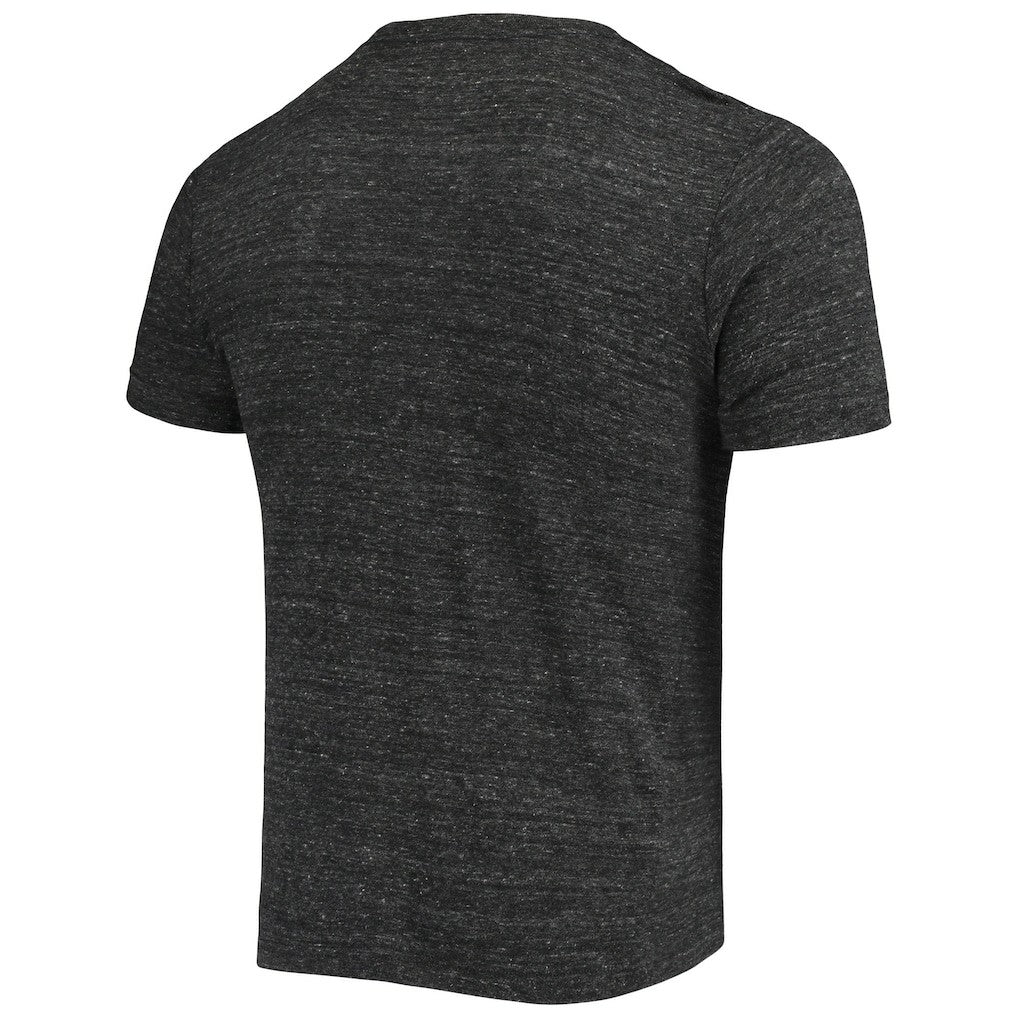 Las Vegas Raiders New Era Helmet Logo Tri-Blend T-Shirt - Black - NFL