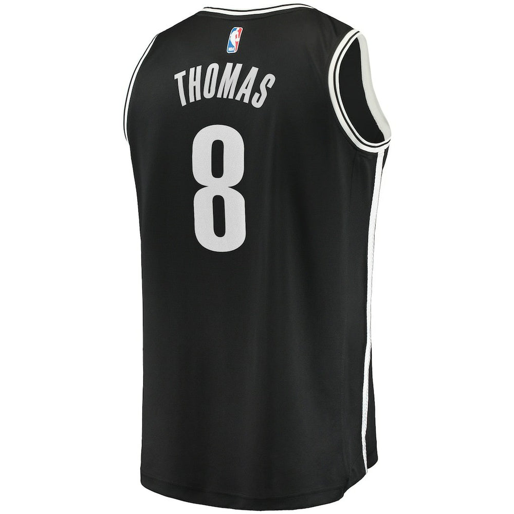 Fanatics Cam Thomas Brooklyn Nets 2021 NBA Draft First Round Pick Fast Break Replica Jersey Black Icon Edition