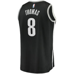 Fanatics Cam Thomas Brooklyn Nets 2021 NBA Draft First Round Pick Fast Break Replica Jersey Black Icon Edition