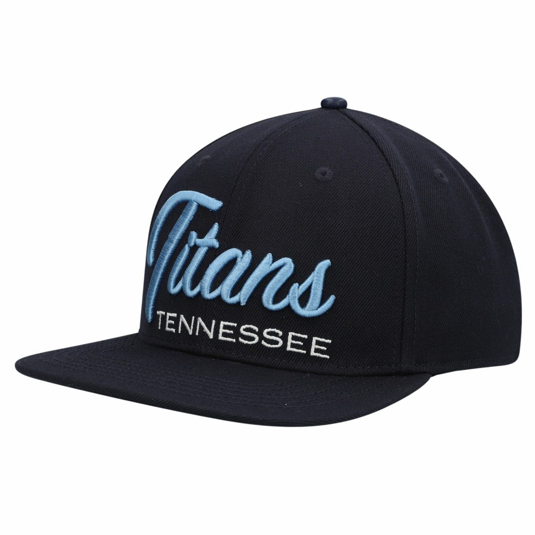 Tennessee Titans Pro Standard Script Wordmark Snapback Hat - Navy - NFL