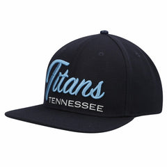 Tennessee Titans Pro Standard Script Wordmark Snapback Hat - Navy - NFL