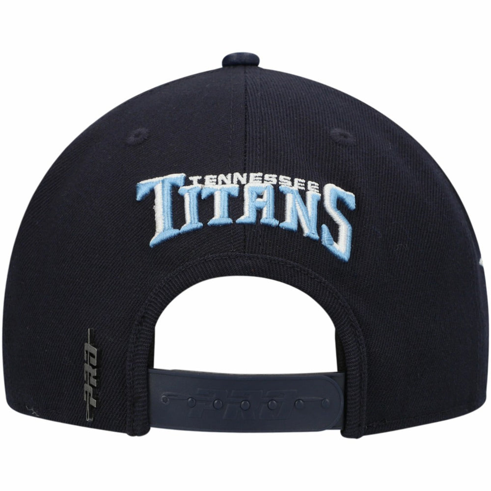 Tennessee Titans Pro Standard Script Wordmark Snapback Hat - Navy - NFL
