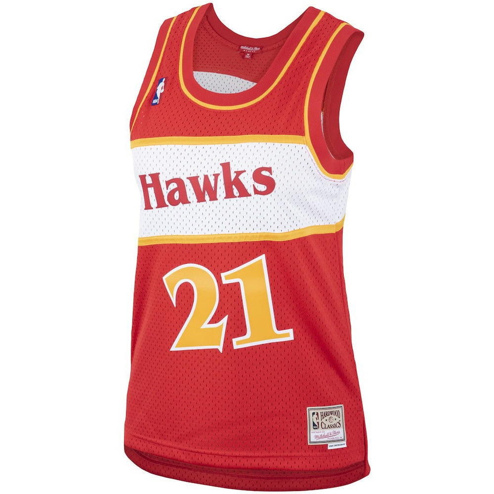 Mitchell & Ness Dominique Wilkins Atlanta Hawks Women's Hardwood Classics Swingman Jersey Red
