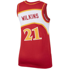 Mitchell & Ness Dominique Wilkins Atlanta Hawks Women's Hardwood Classics Swingman Jersey Red
