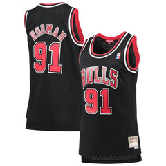 Mitchell & Ness Dennis Rodman Chicago Bulls Women's Hardwood Classics Swingman Jersey Black