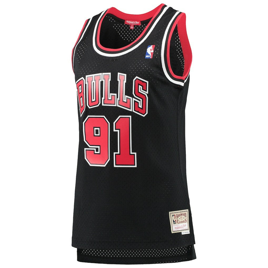 Mitchell & Ness Dennis Rodman Chicago Bulls Women's Hardwood Classics Swingman Jersey Black