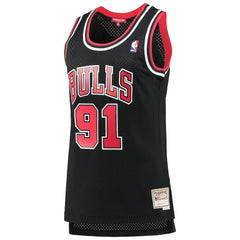 Mitchell & Ness Dennis Rodman Chicago Bulls Women's Hardwood Classics Swingman Jersey Black