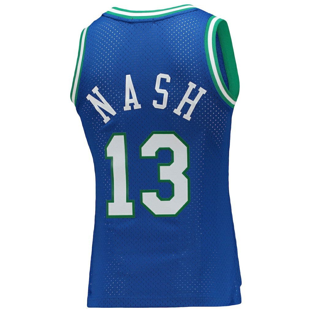 Mitchell & Ness Steve Nash Dallas Mavericks Women's 1998/99 Hardwood Classics Swingman Jersey Blue