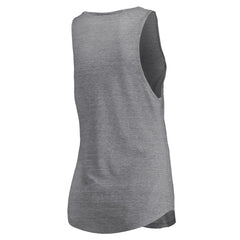 Fanatics Miami Heat Women's Quality Time Open Scoop Neck Tri-Blend Tank Top Heathered Gray