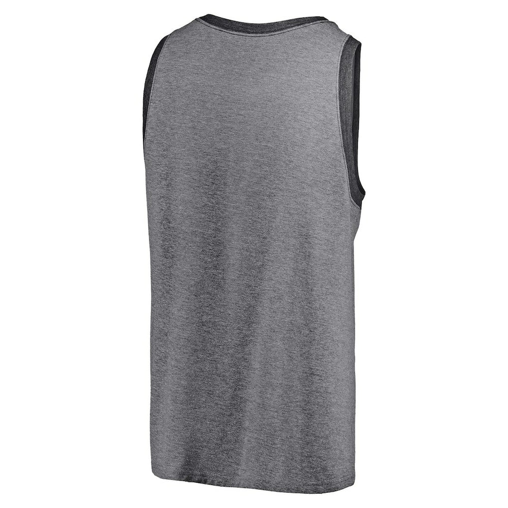 Cleveland Browns Famous Tri-Blend Tank Top - Heathered Gray/Heathered Charcoal - Fanatics