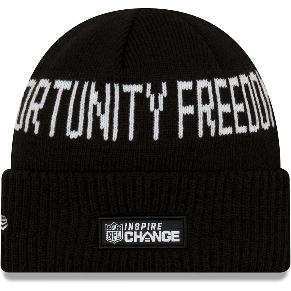 Cleveland Browns New Era Team Social Justice Cuffed Knit Hat - Black - NFL