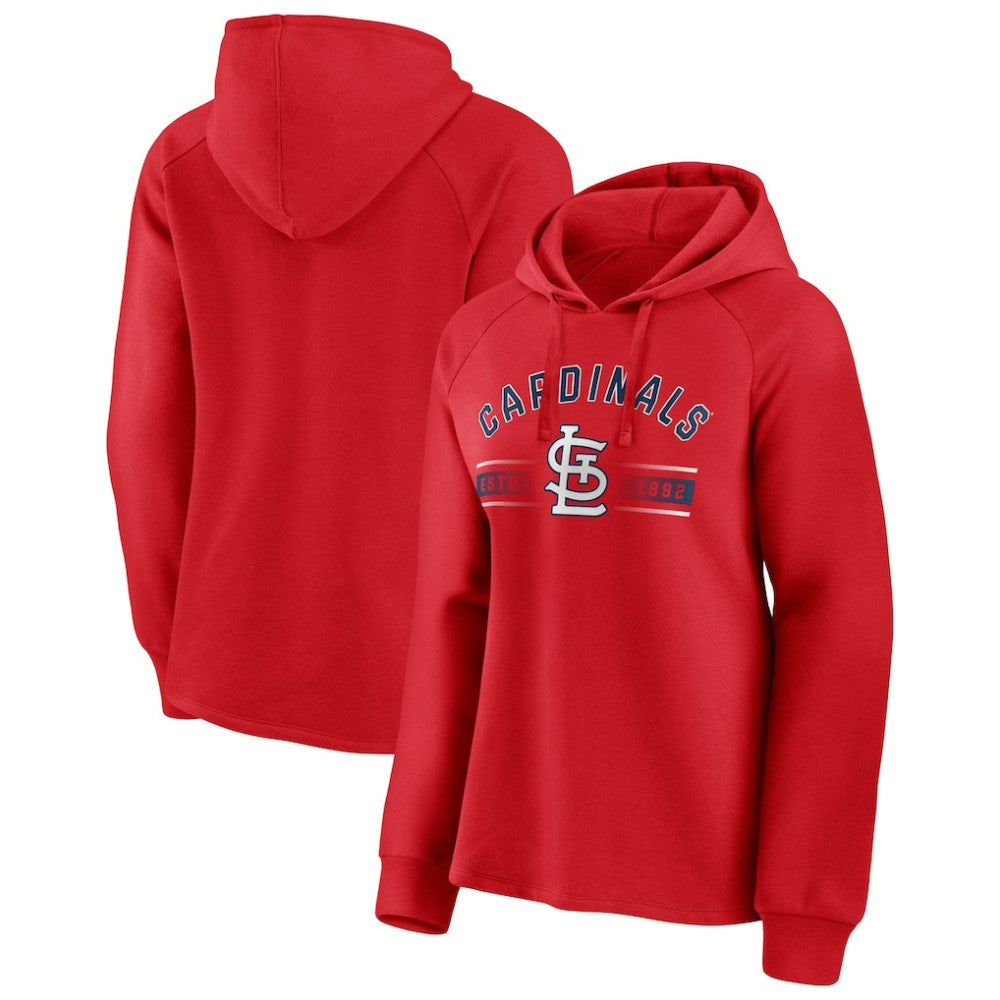 St. Louis Cardinals Fanatics Women's Perfect Play Raglan Pullover Hoodie Sale