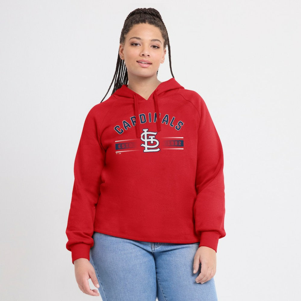 St. Louis Cardinals Fanatics Women's Perfect Play Raglan Pullover Hoodie Sale