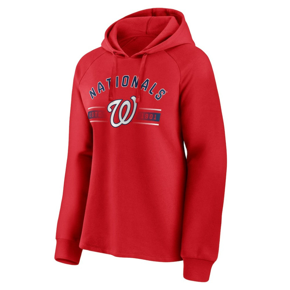 Washington Nationals Fanatics Women's Perfect Play Raglan Pullover Hoodie Discount