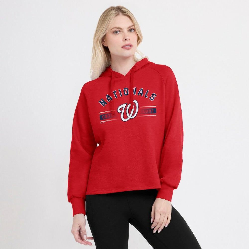Washington Nationals Fanatics Women's Perfect Play Raglan Pullover Hoodie Discount