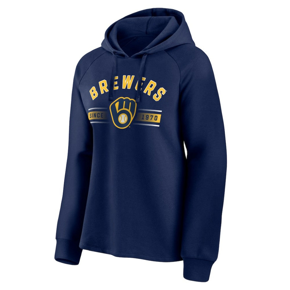 Milwaukee Brewers Fanatics Women's Perfect Play Raglan Pullover Hoodie Online