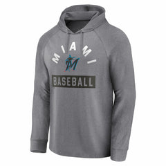 Miami Marlins Fanatics No Time Off Raglan Pullover Hoodie for sale