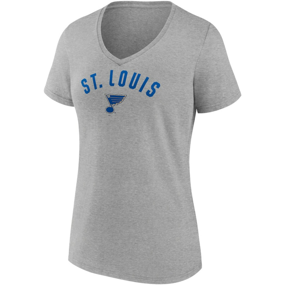 St. Louis Blues Fanatics Women's Parent 2-Pack V-Neck T-Shirt Set - Blue/Heathered Gray | Fanatics online