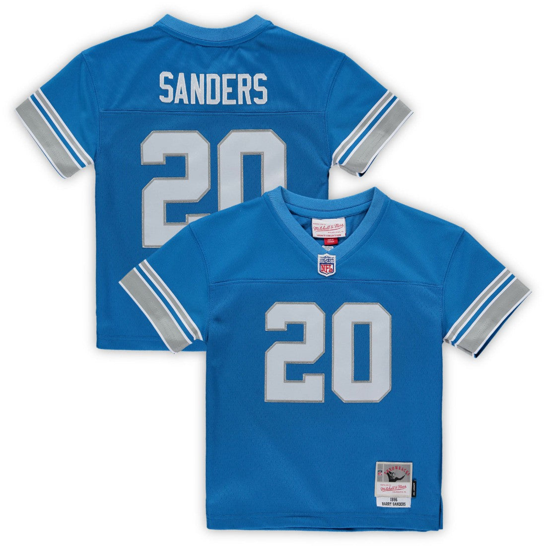 Barry Sanders Detroit Lions Male Preschool 1996 Retired Legacy Jersey - Blue - Mitchell & Ness