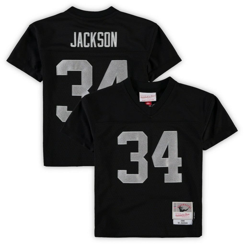Bo Jackson Las Vegas Raiders Preschool 1988 Retired Player Legacy Jersey - Black - Mitchell & Ness