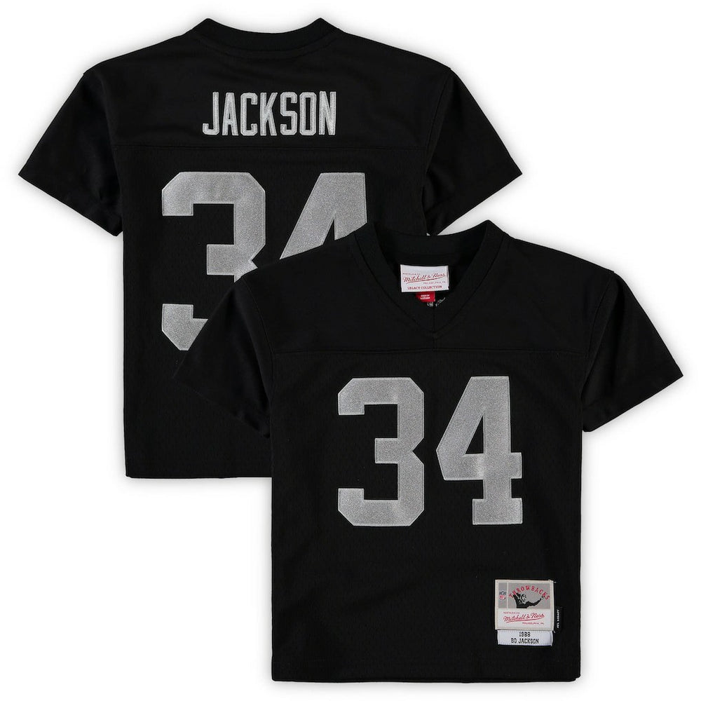 Bo Jackson Las Vegas Raiders Preschool 1988 Retired Player Legacy Jersey - Black - Mitchell & Ness