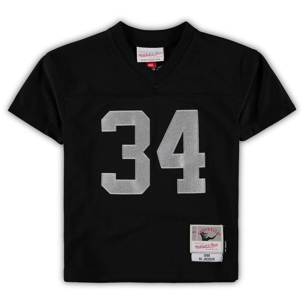Bo Jackson Las Vegas Raiders Preschool 1988 Retired Player Legacy Jersey - Black - Mitchell & Ness