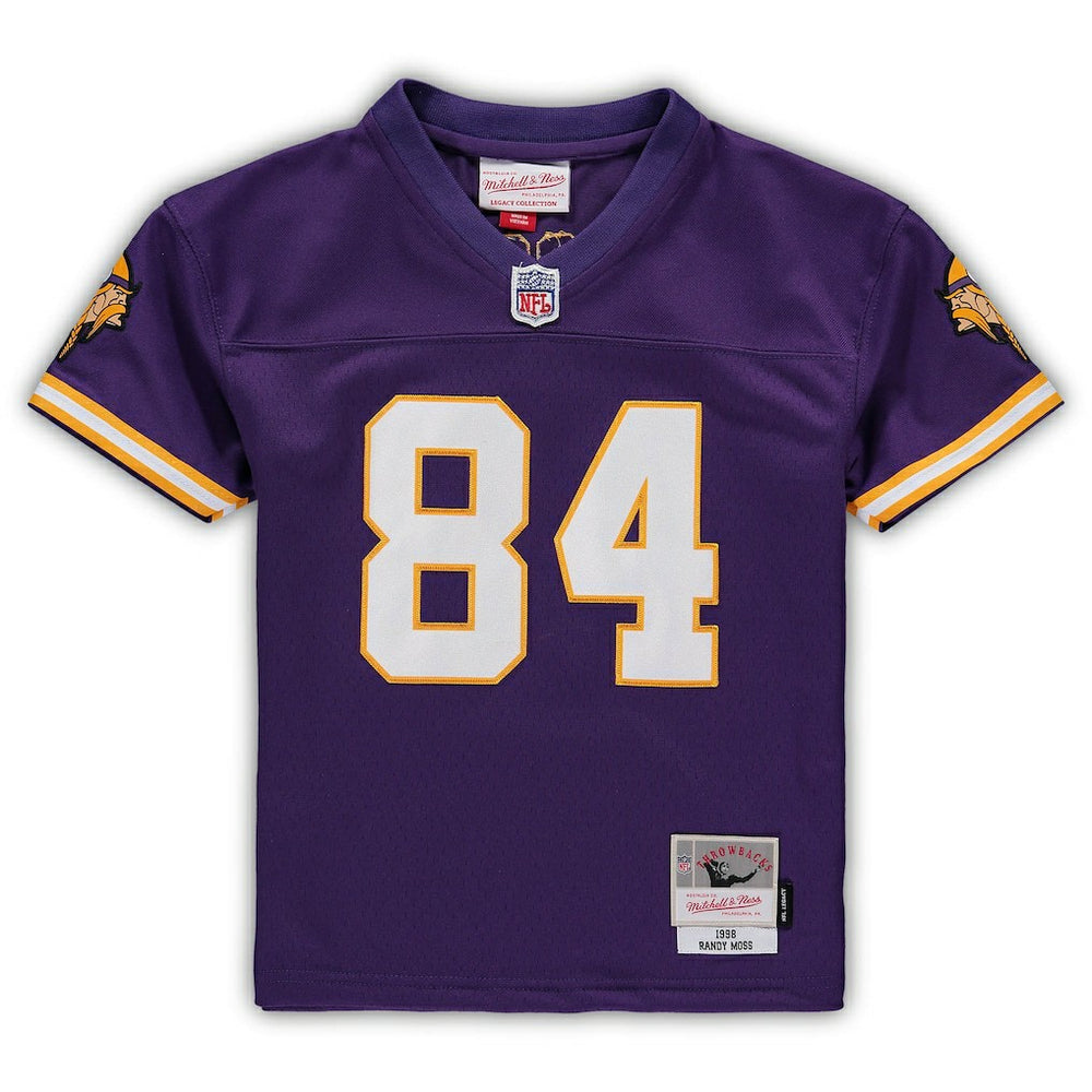 Randy Moss Minnesota Vikings Male Preschool 1998 Retired Legacy Jersey - Purple - Mitchell & Ness