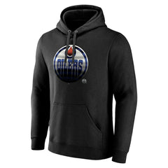 Edmonton Oilers Personalized Midnight Mascot Logo Pullover Hoodie - Black | NHL online