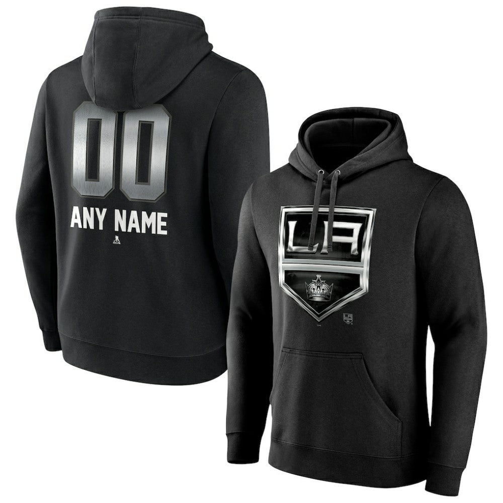 Los Angeles Kings Personalized Midnight Mascot Logo Pullover Hoodie - Black | NHL online