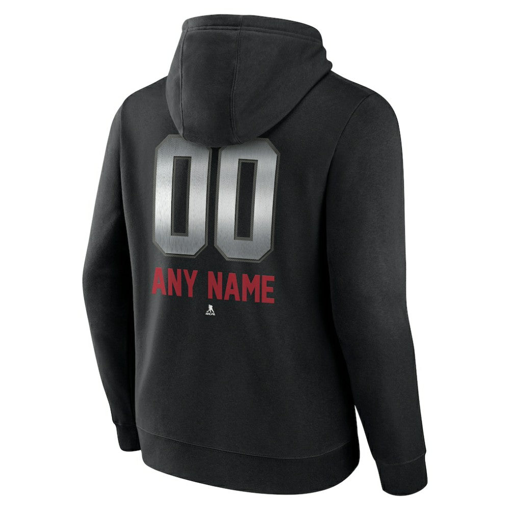 Montreal Canadiens Personalized Midnight Mascot Logo Pullover Hoodie - Black | NHL Clearance