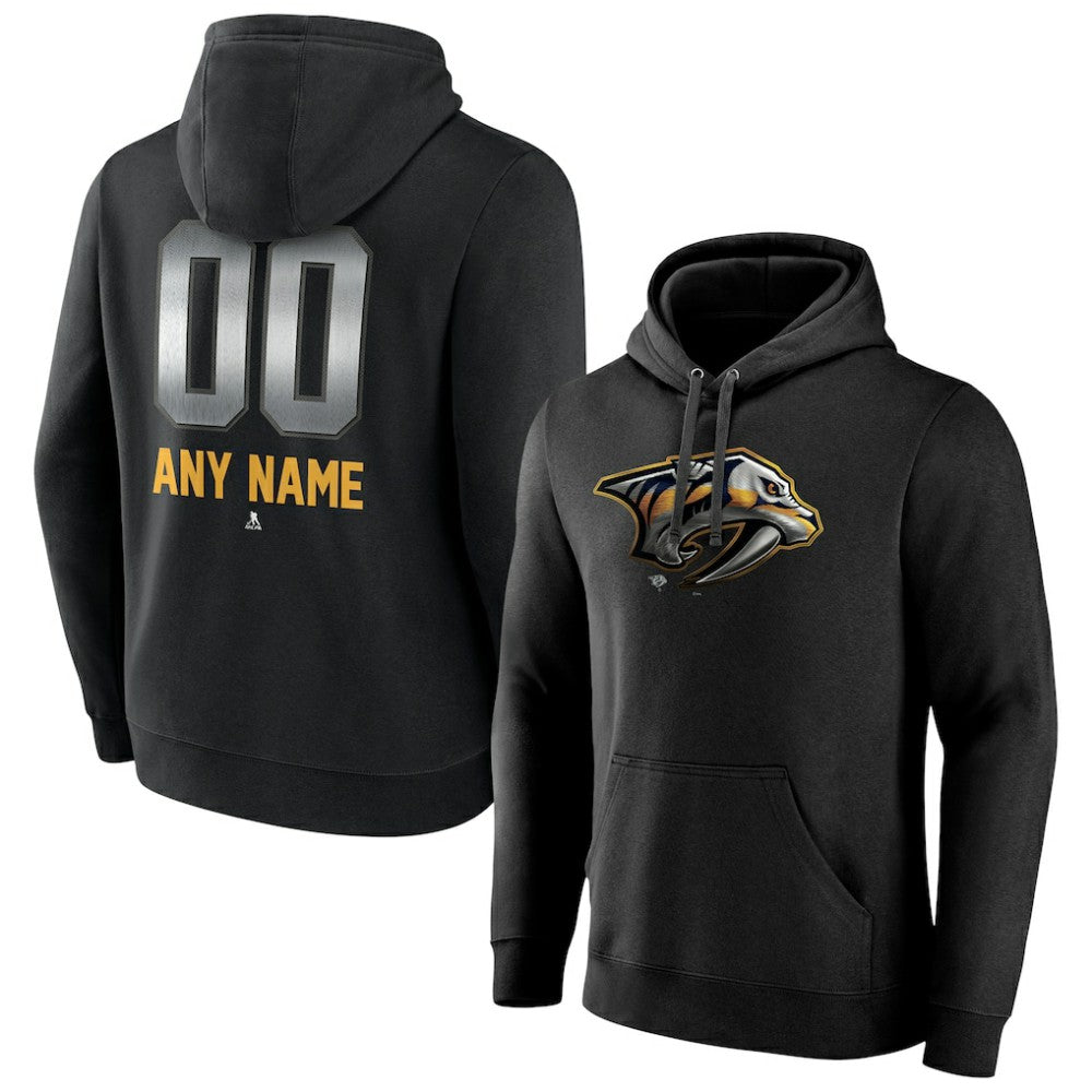 Nashville Predators Personalized Midnight Mascot Logo Pullover Hoodie - Black | NHL on sale