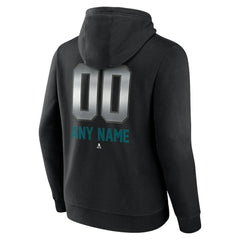 San Jose Sharks Personalized Midnight Mascot Logo Pullover Hoodie - Black | NHL discount