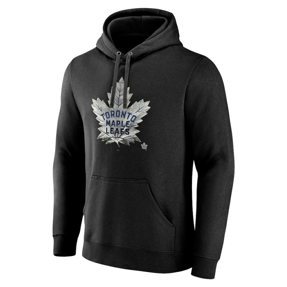 Toronto Maple Leafs Personalized Midnight Mascot Logo Pullover Hoodie - Black | NHL Lifestyle
