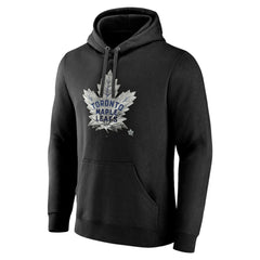 Toronto Maple Leafs Personalized Midnight Mascot Logo Pullover Hoodie - Black | NHL Lifestyle