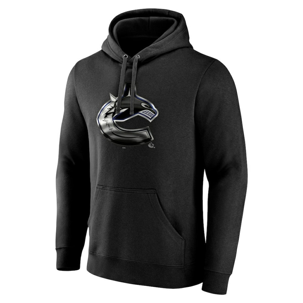 Vancouver Canucks Personalized Midnight Mascot Logo Pullover Hoodie - Black | NHL on sale