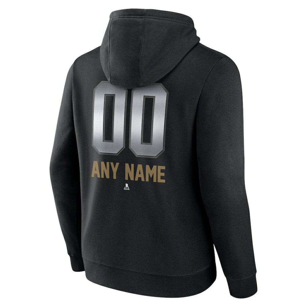 Vegas Golden Knights Personalized Midnight Mascot Logo Pullover Hoodie - Black | NHL Clearance