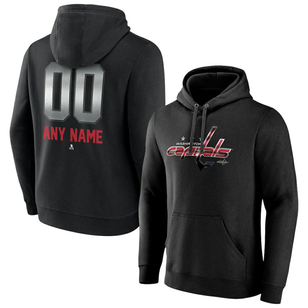 Washington Capitals Personalized Midnight Mascot Logo Pullover Hoodie - Black | NHL discount