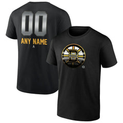 Boston Bruins Personalized Midnight Mascot Logo T-Shirt - Black | NHL sale