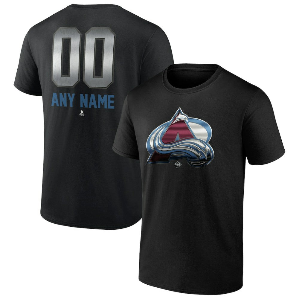 Colorado Avalanche Personalized Midnight Mascot Logo T-Shirt - Black | NHL Lifestyle