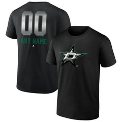 Dallas Stars Personalized Midnight Mascot Logo T-Shirt - Black | NHL discount