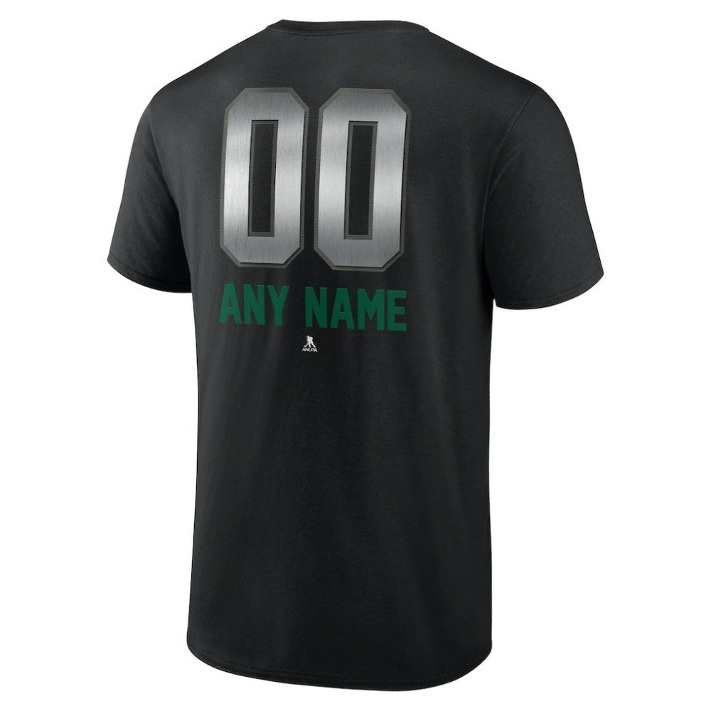 Dallas Stars Personalized Midnight Mascot Logo T-Shirt - Black | NHL discount