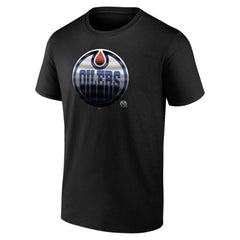 Edmonton Oilers Personalized Midnight Mascot Logo T-Shirt - Black | NHL online