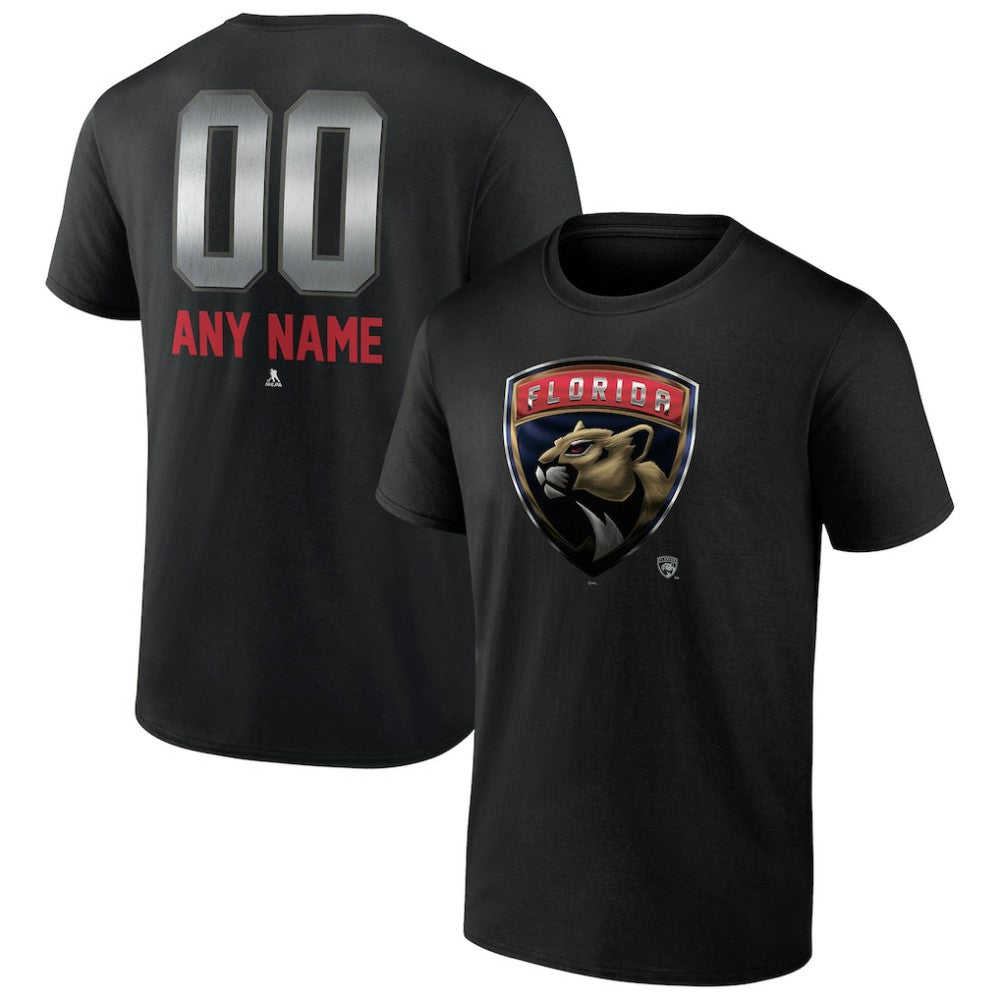Florida Panthers Personalized Midnight Mascot Logo T-Shirt - Black | NHL on sale