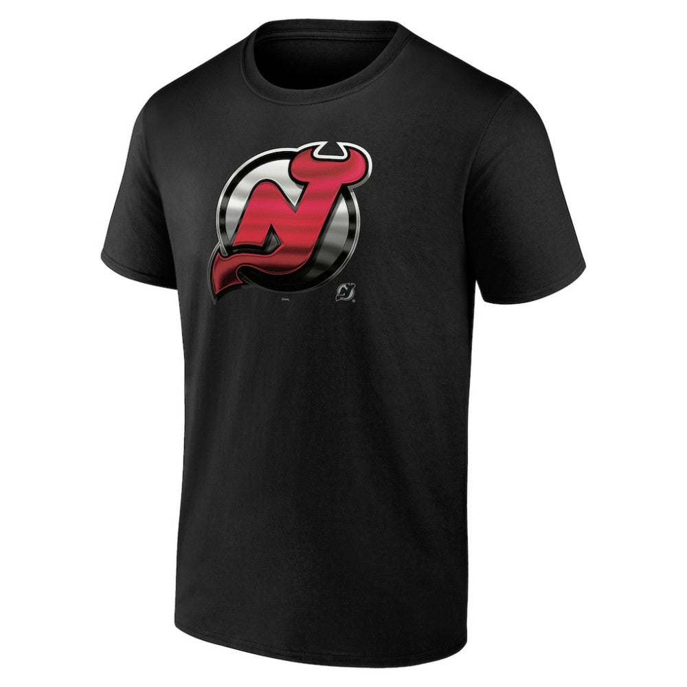 New Jersey Devils Personalized Midnight Mascot Logo T-Shirt - Black | NHL Clearance
