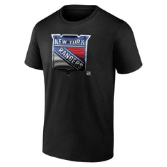 New York Rangers Personalized Midnight Mascot Logo T-Shirt - Black | NHL online