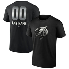 Tampa Bay Lightning Personalized Midnight Mascot Logo T-Shirt - Black | NHL near me