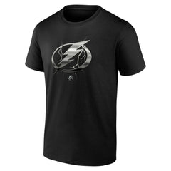 Tampa Bay Lightning Personalized Midnight Mascot Logo T-Shirt - Black | NHL near me