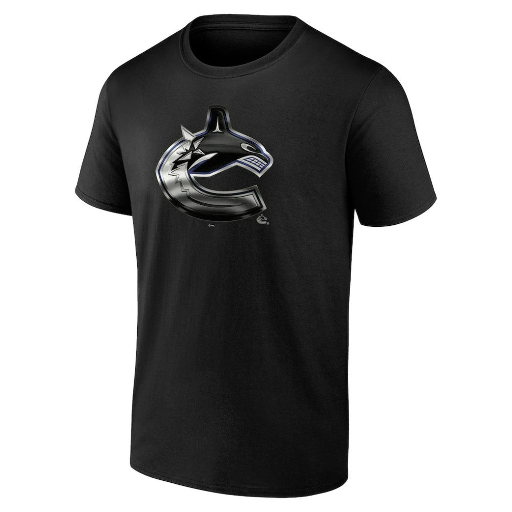 Vancouver Canucks Personalized Midnight Mascot Logo T-Shirt - Black | NHL sale